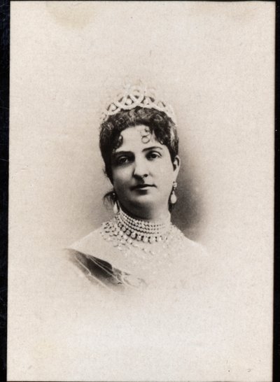 Portrait of Margherita of Savoy, Queen of Italy by French Photographer